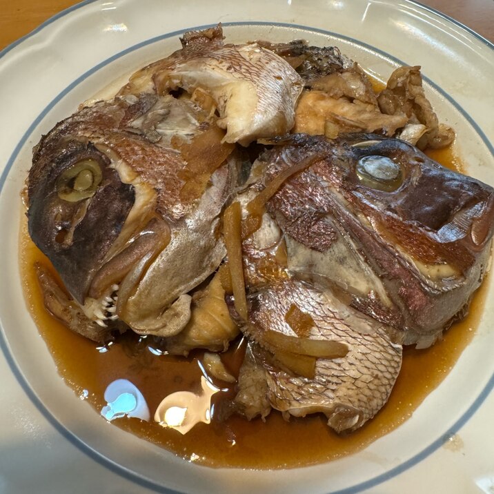 簡単、鯛のあら炊き
